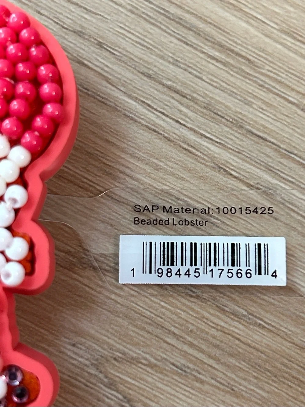 Crocs Charm BEADED LOBSTER Brand New Lobster Crocs Festive Charm-Summer-Beach